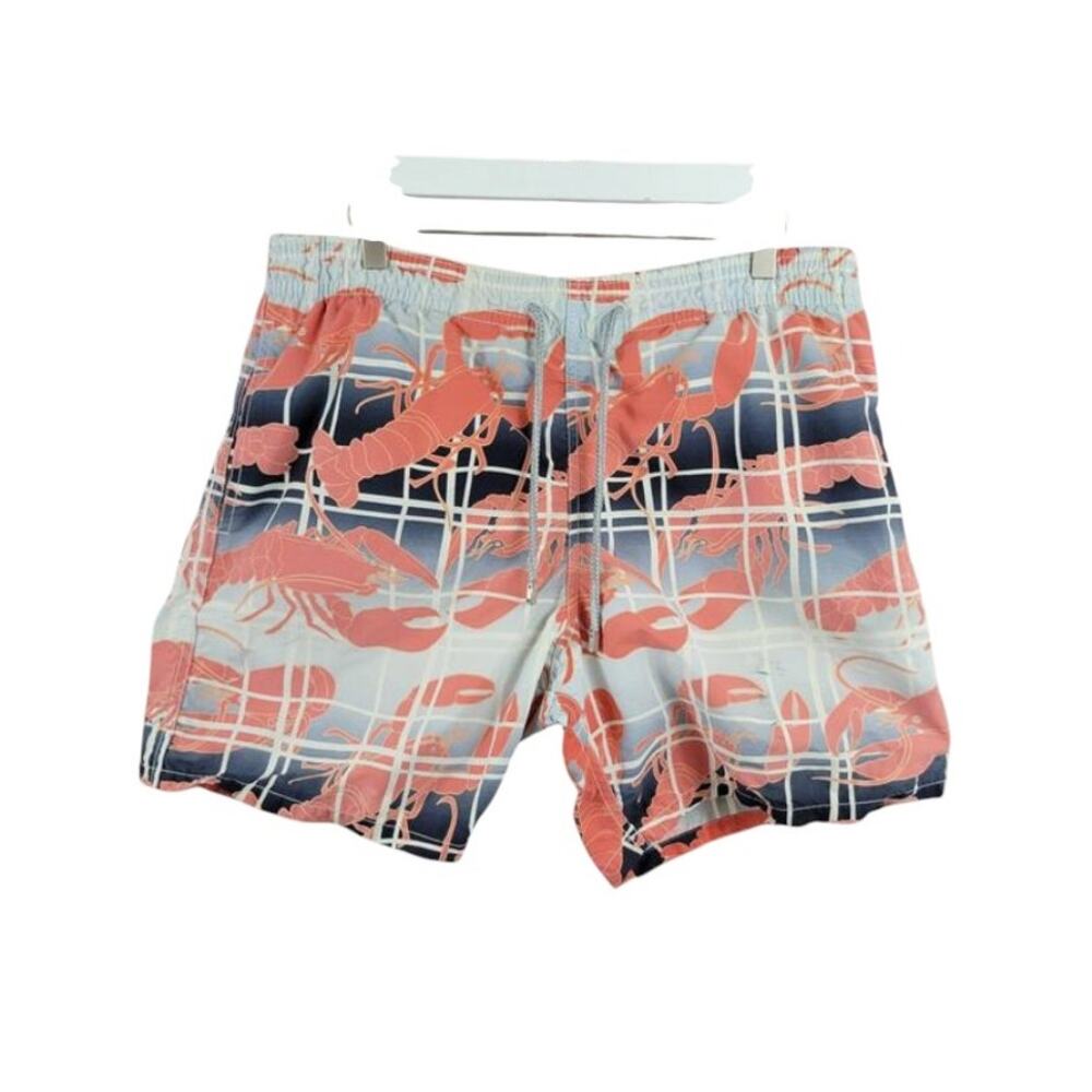 Vilebrequin Swim Trunks Lobster Print Mesh Lined Size XL